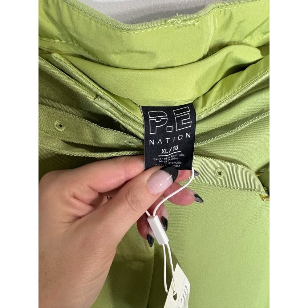 NWT P.E Nation Jump Pass Trouser Pant Green Tarra… - image 6